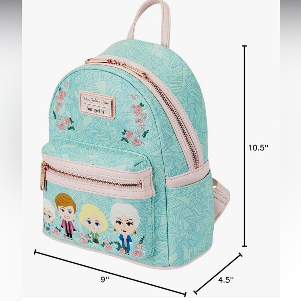 Loungefly Golden Girls Chibi Floral Sophia Blanche Rose Dorothy mini backpack - Picture 3 of 8